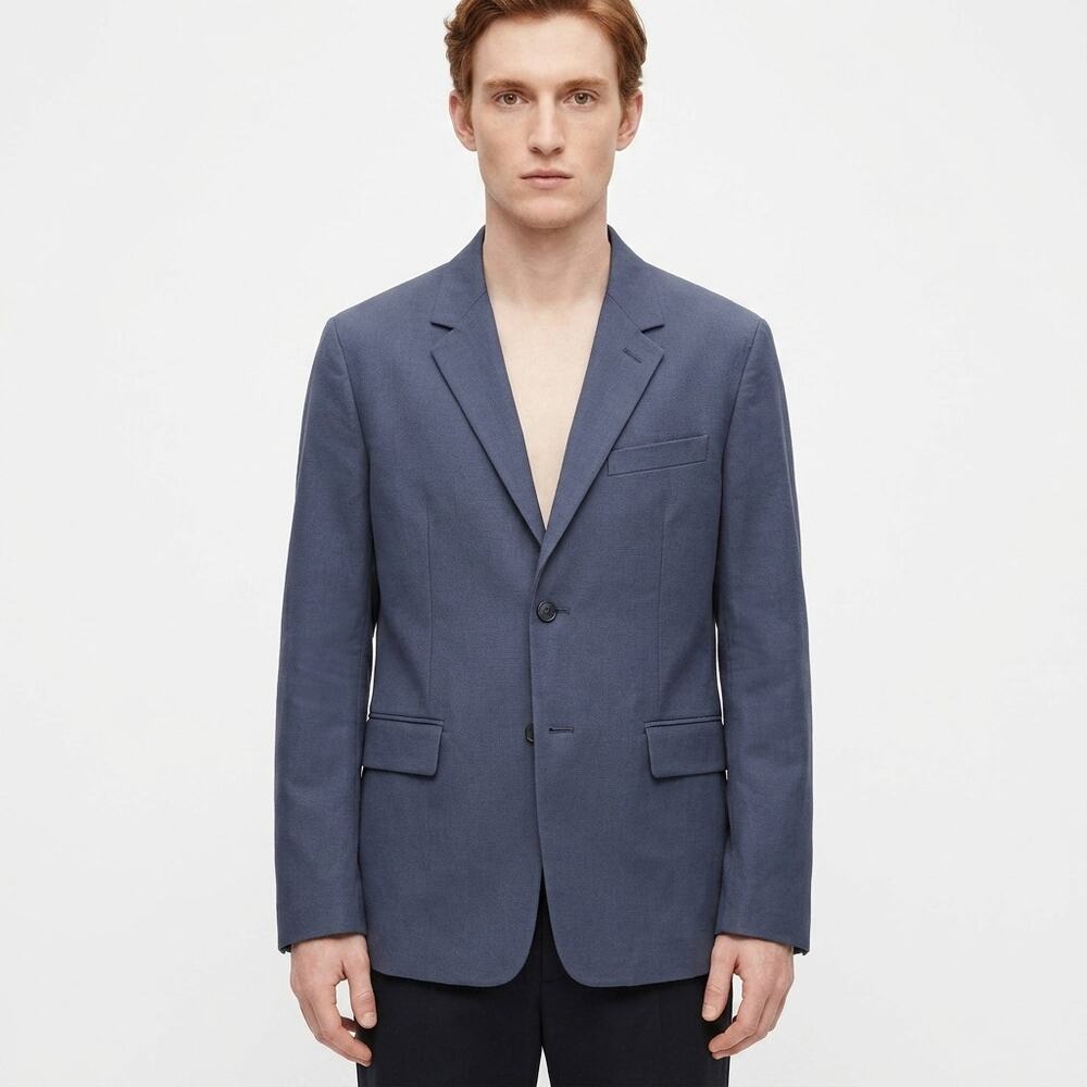 3.1 Phillip Lim Blue Lined Blazer Jacket Men Size L